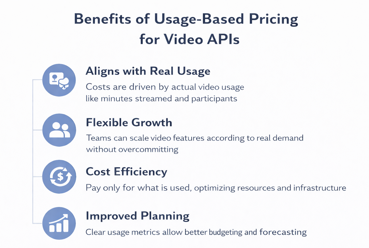 Benefits of Usage Based Pricing for Video APIs