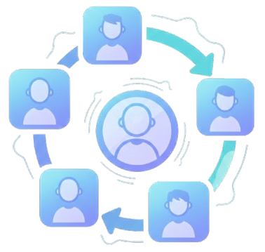 Seamless Team Communication Icon